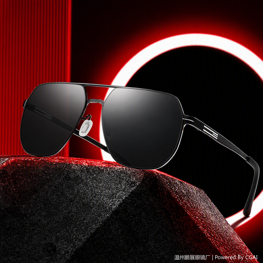 Fashionable sunglasses, polarized sunglasses, UV-protective sunglasses for men and women, trendy and casual sunglasses accessories details Picture