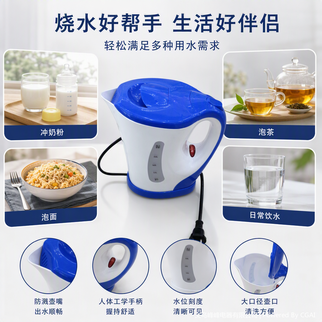 Multi-functional smart electric kettle, household kitchen electric kettle, portable appliance for quick water boiling and heat preservation Specification image