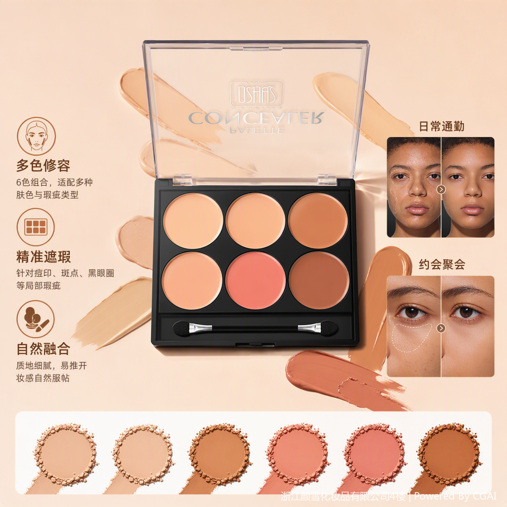 Multi-color facial makeup set, professional makeup tray, long-lasting color retention, multi-functional makeup combination suitable for all kinds of makeup looks details Picture