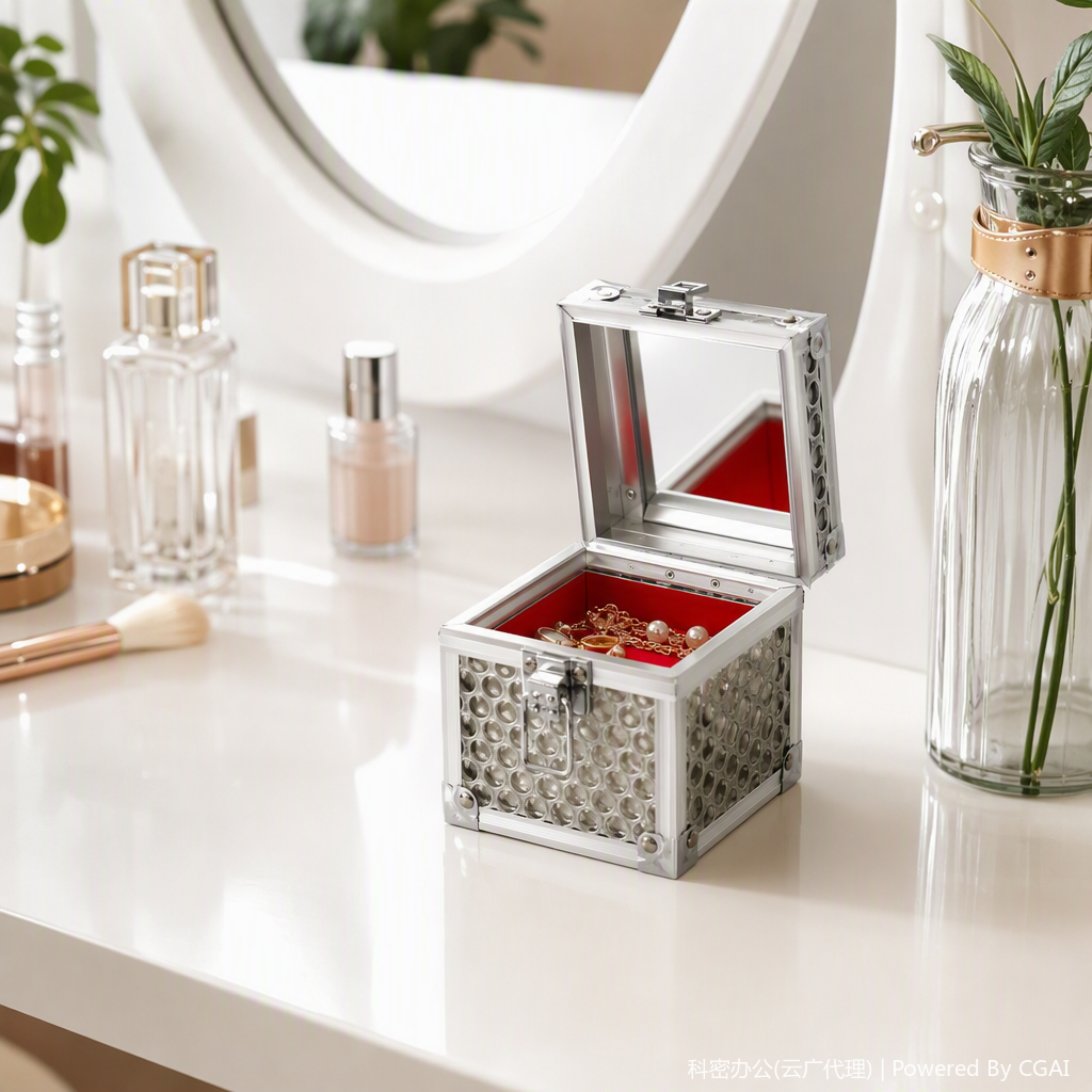 Multi-functional jewelry box, storage box, jewelry bag, portable jewelry organization bag, women's accessory storage bag, gift box packaging Specification image