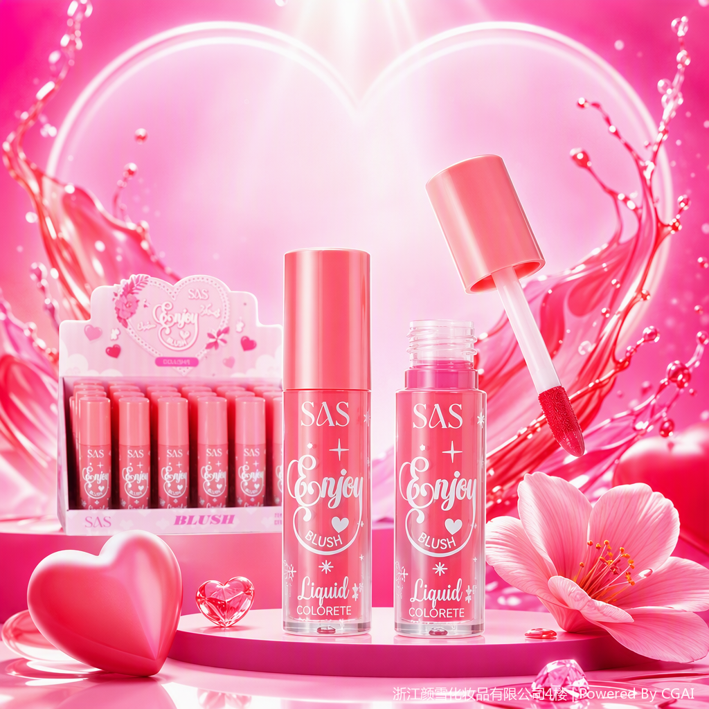 Natural soft mist blush and rouge powder makeup lasts long without smudging, naturally brightening the skin tone Application Scenario