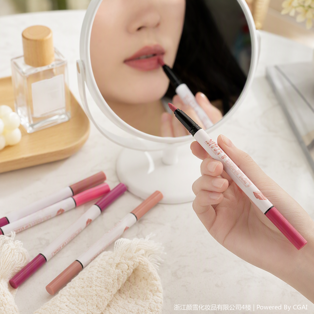 Long-lasting color-changing lip liner pen, anti-smudging, shaping lip makeup, long-lasting makeup without fading, natural lip shape modification details Picture