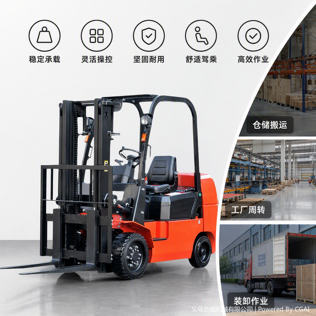 Multi-functional forklifts, industrial hardware tools, enhance efficiency and are durable transportation equipment details Picture