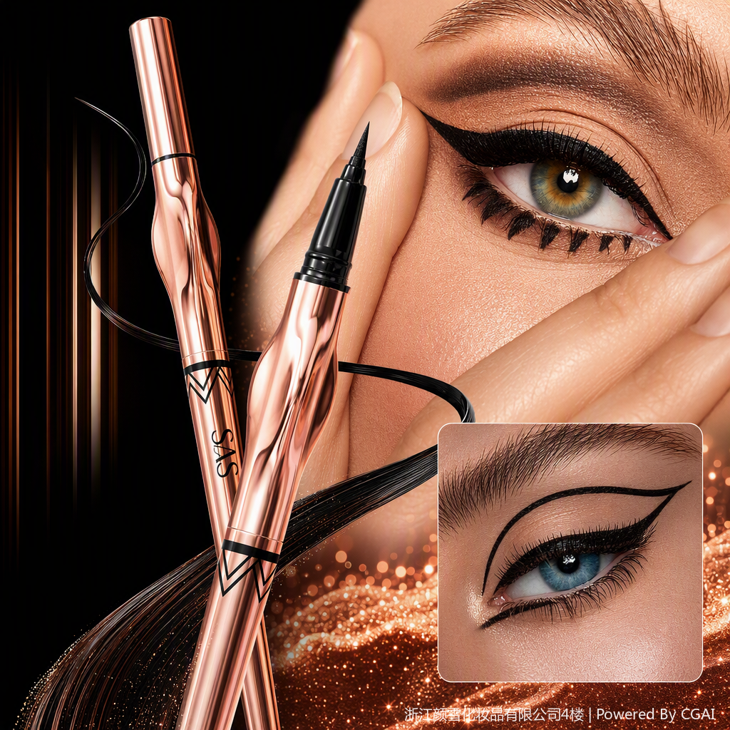 Long-lasting anti-smudging eyeliner, waterproof, sweat-proof, non-smudging, natural and delicate student makeup product