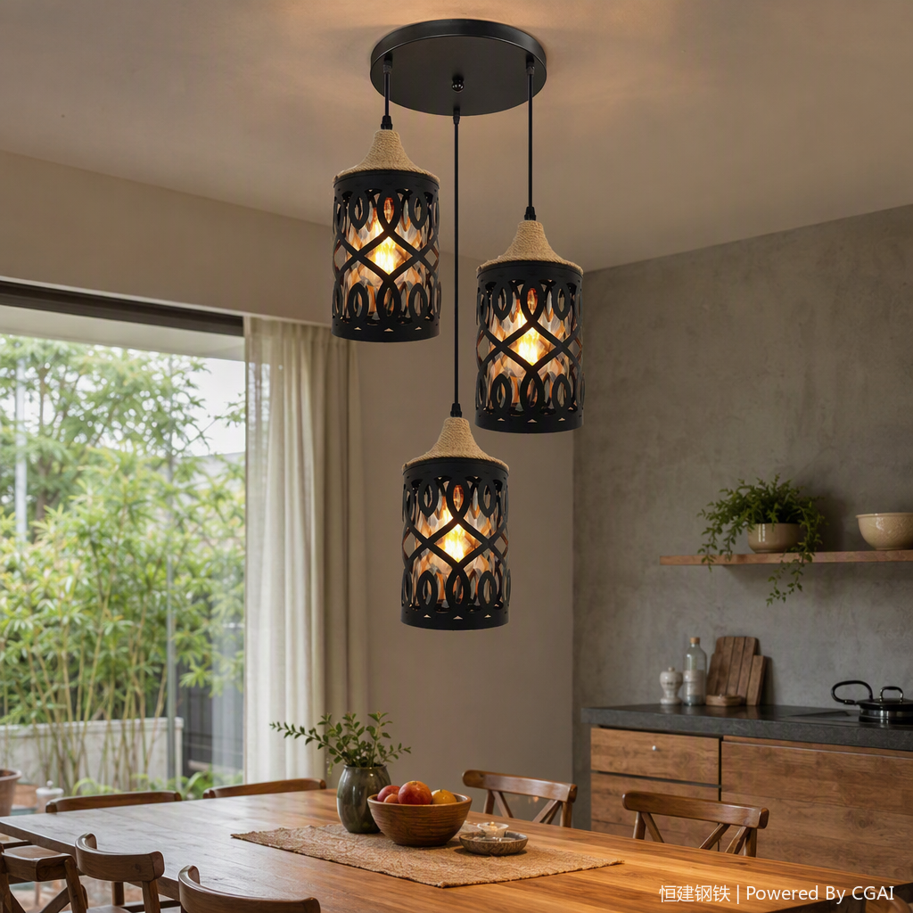 The Nordic modern household chandelier creative lighting fixtures warm the bedroom, dining room and living room lighting fixtures with a fashionable design sense