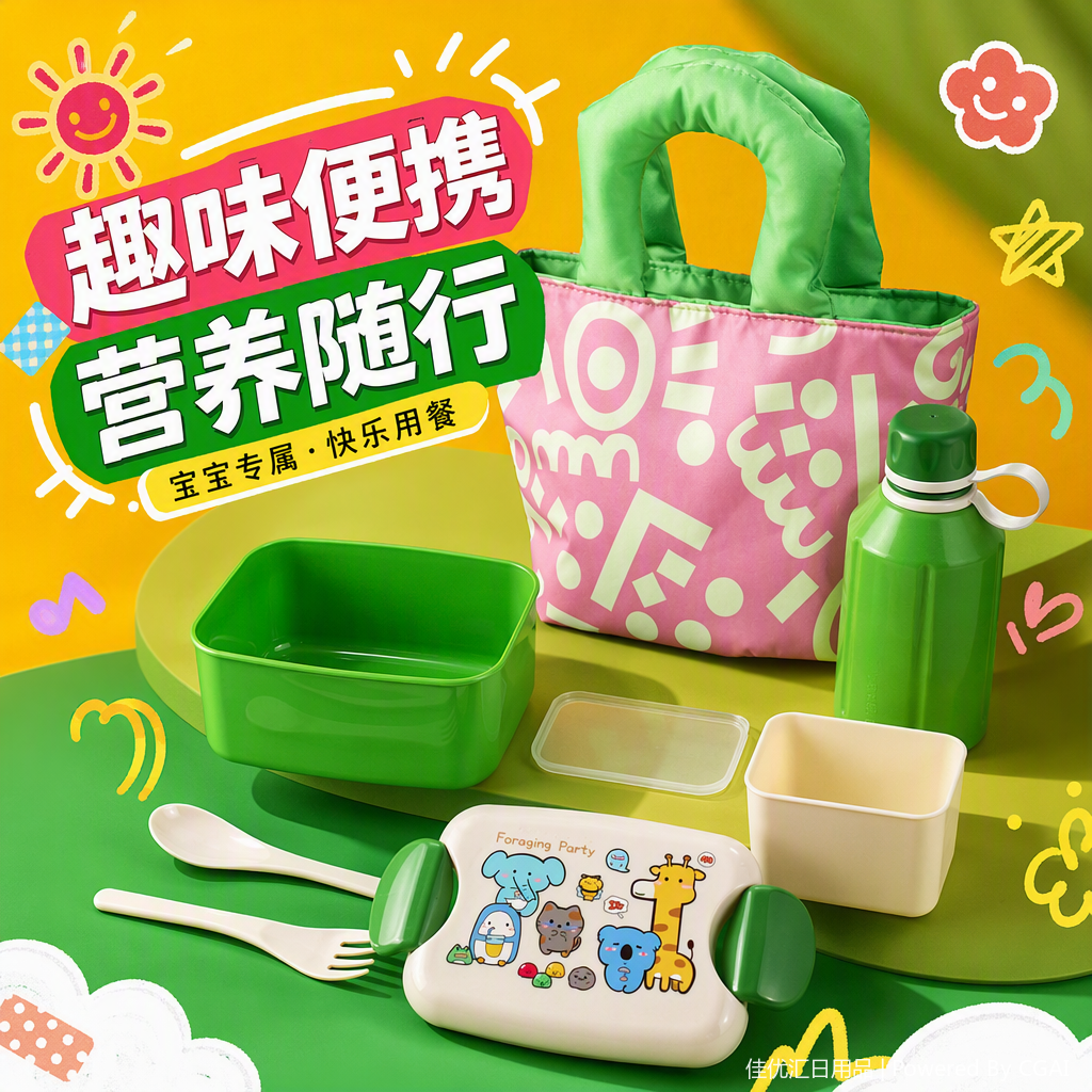 多功能密封保鲜盒饭盒套装便携塑料餐具厨房用品收纳盒家用学生餐盒