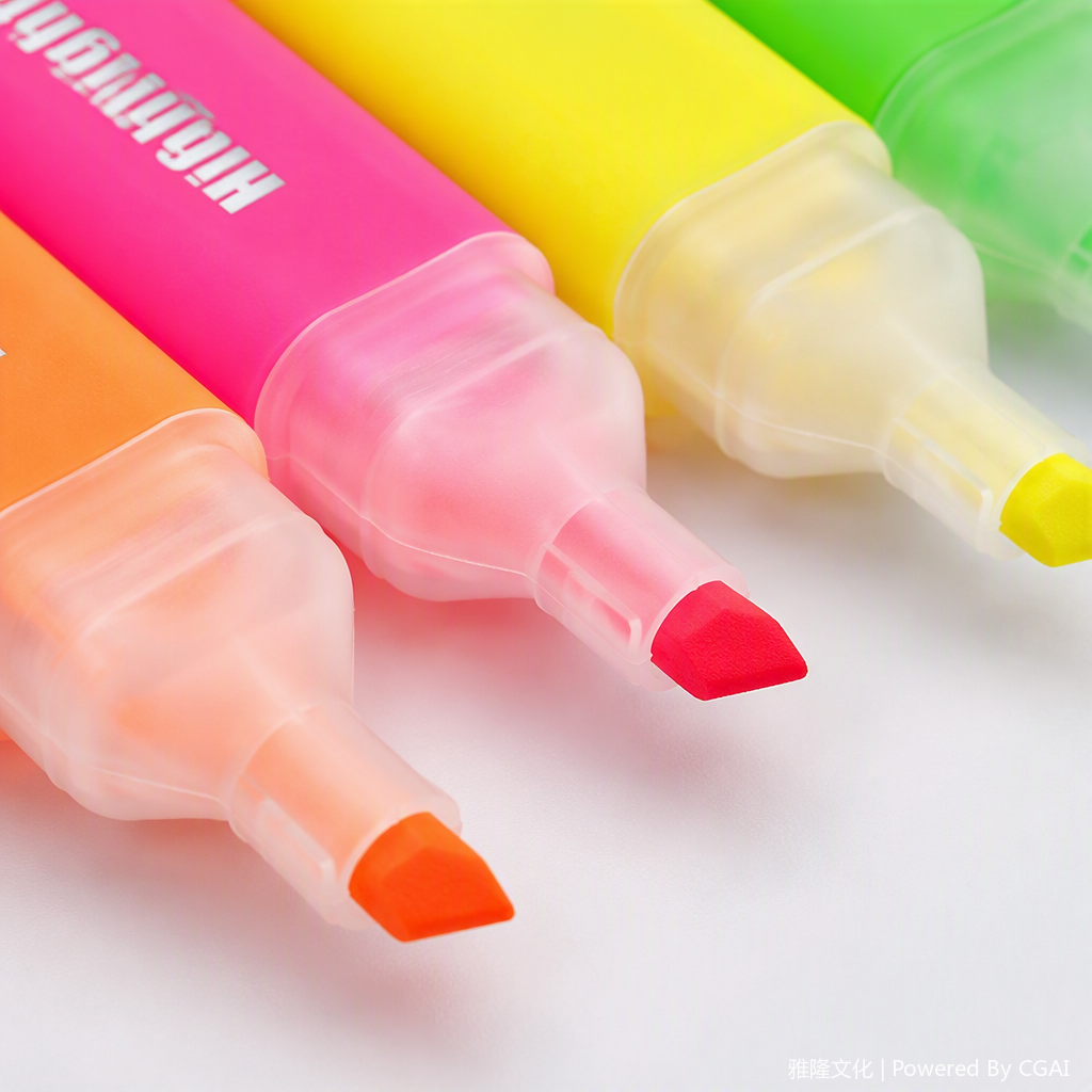 Colorful highlighters, office writing tools, student stationery, cultural learning supplies, bright-colored pens Item Picture