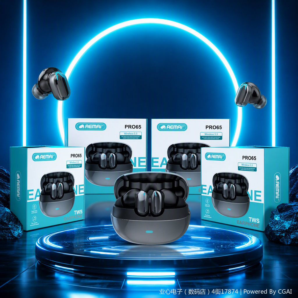 Fashionable black wireless headphones with Bluetooth noise-cancelling, in-ear sports design, lightweight and portable, long battery life, compatible with multiple devices Specification image
