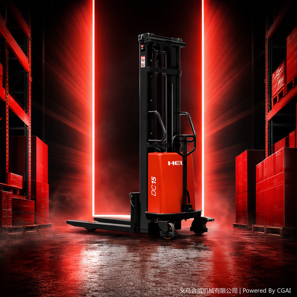 Manual hydraulic stacker handling equipment, warehousing and logistics handling tools, lightweight, durable, suitable for warehouses and factories details Picture
