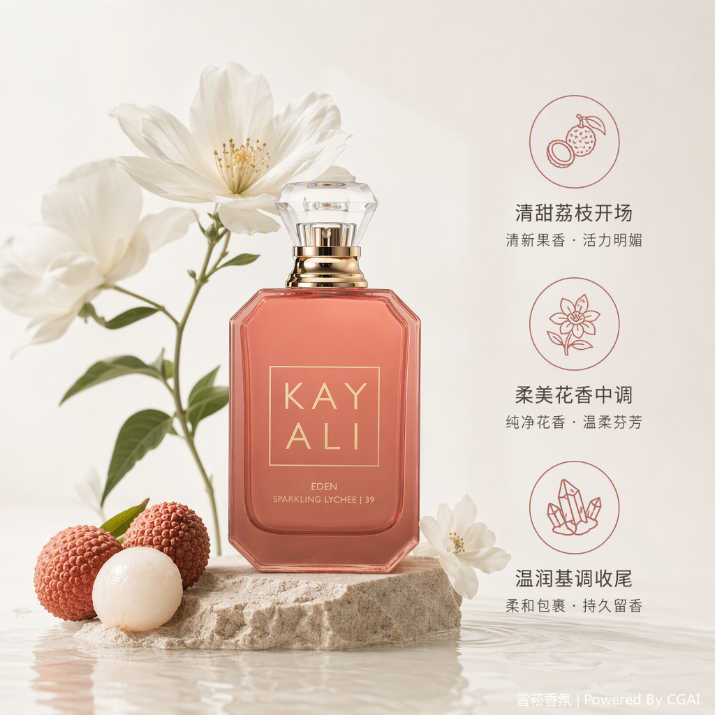 Fresh floral and fruity women's perfume, long-lasting, light, elegant and natural fragrance, women's fragrance spray