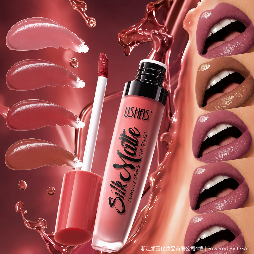 Lápiz hidratante de larga duración esmalte hidratante brillante no es fácil decoloración maquillaje líquido brillo labial femenino