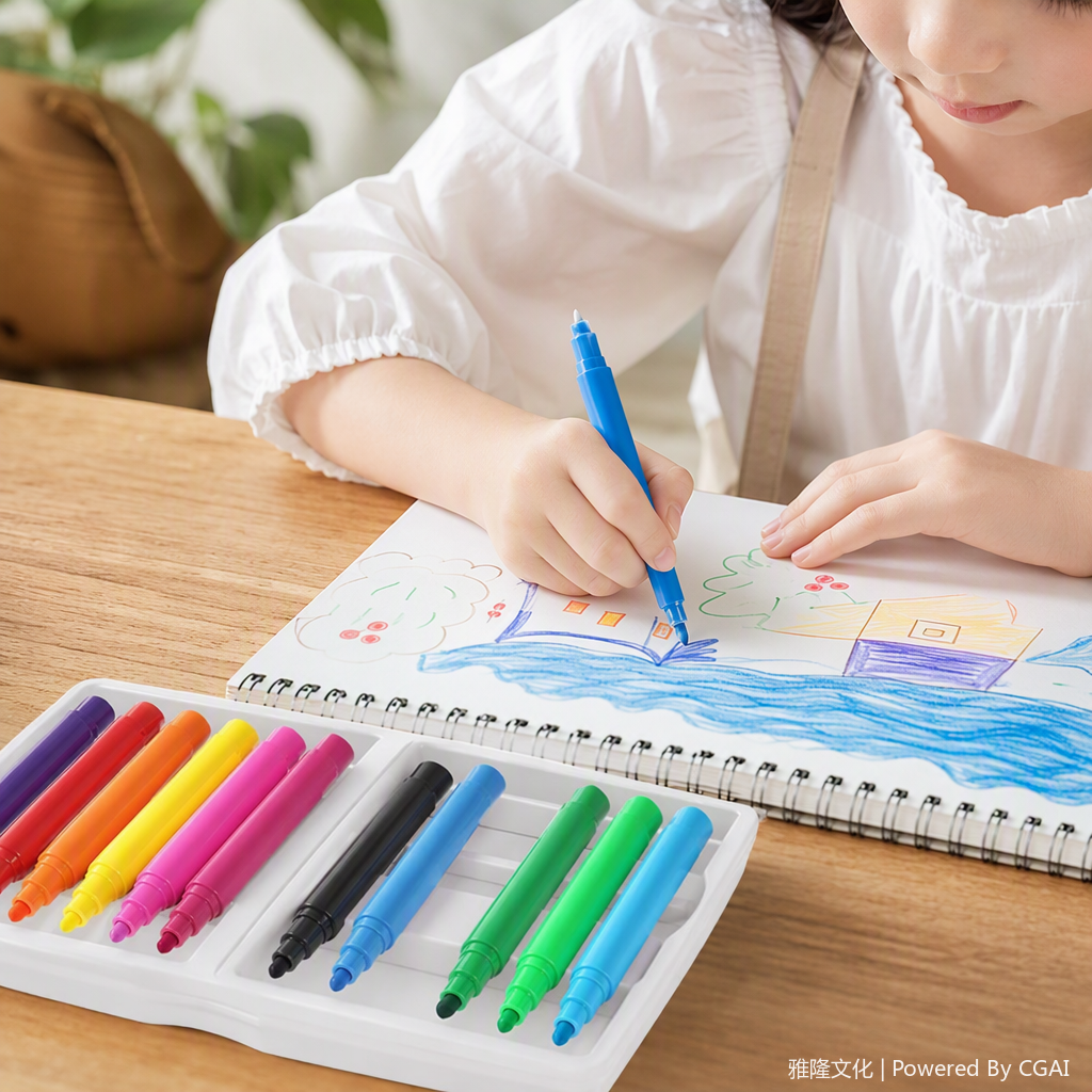 The multi-color office cultural writing pen set is portable and practical for student drawing color markers Specification image
