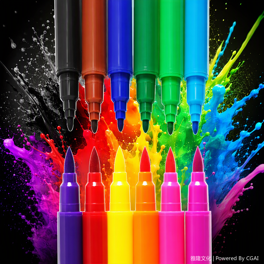 The multi-color office cultural writing pen set is portable and practical for student drawing color markers details Picture