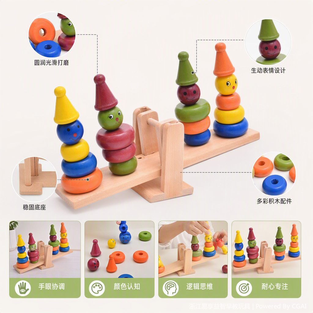 Puzzles coloridos bloques de construcción juguetes de construcción de ciencia para niños iniciación temprana puzzles bloques de construcción conjuntos juguetes caja de regalo details Picture