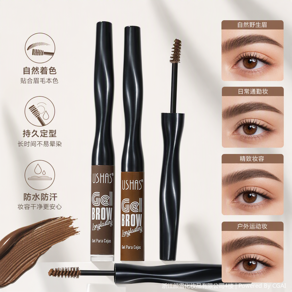 Lápiz de cejas tridimensional natural polvo de cejas crema de cejas 3 en 1 multicolor duradero anti-mareo maquillaje natural maquillaje de cejas especial Application Scenario