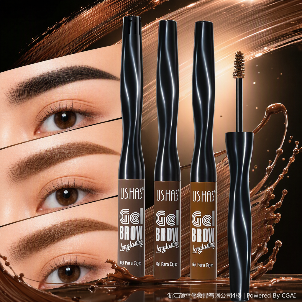 Lápiz de cejas tridimensional natural polvo de cejas crema de cejas 3 en 1 multicolor duradero anti-mareo maquillaje natural maquillaje de cejas especial details Picture