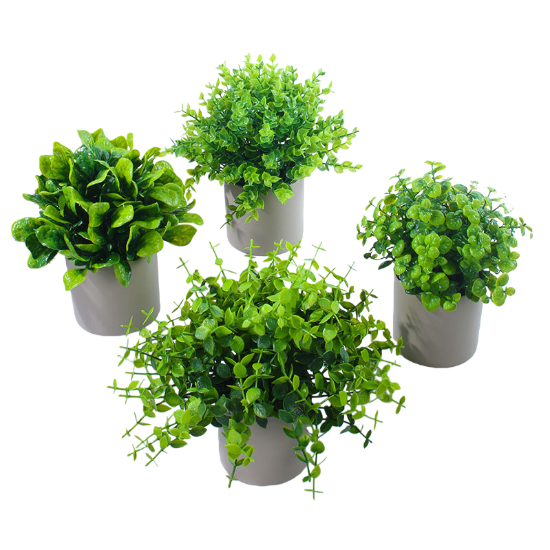 Office space simulation garden potted plant decoration creative green plant ornaments quiet and elegant greening products Specification image
