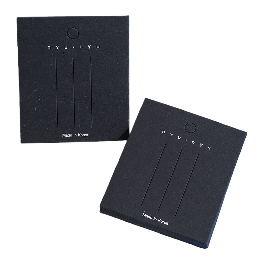 Jewelry card decorative card paper black gold-embossed card Application Scenario
