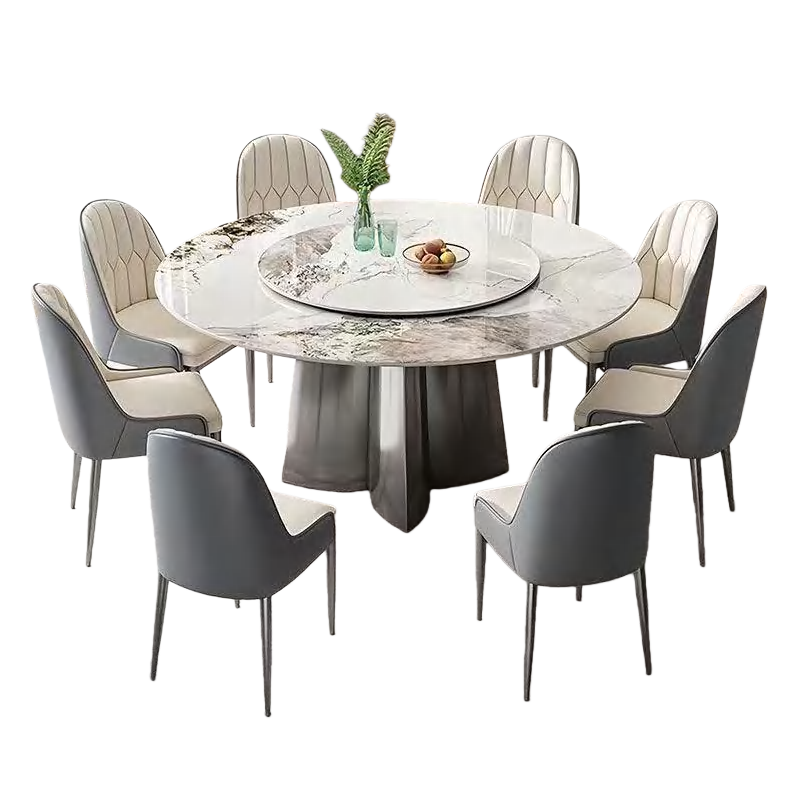 Modern and simple restaurant set, solid wood dining table and chair set, available in multiple colors for family dining furniture