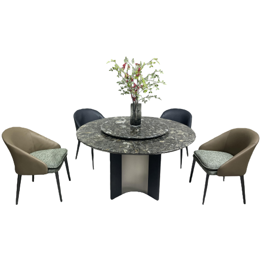 The modern and simple marble coffee table for the living room furniture combination is fashionable, practical and multi-functional, with a strong sense of design details Picture