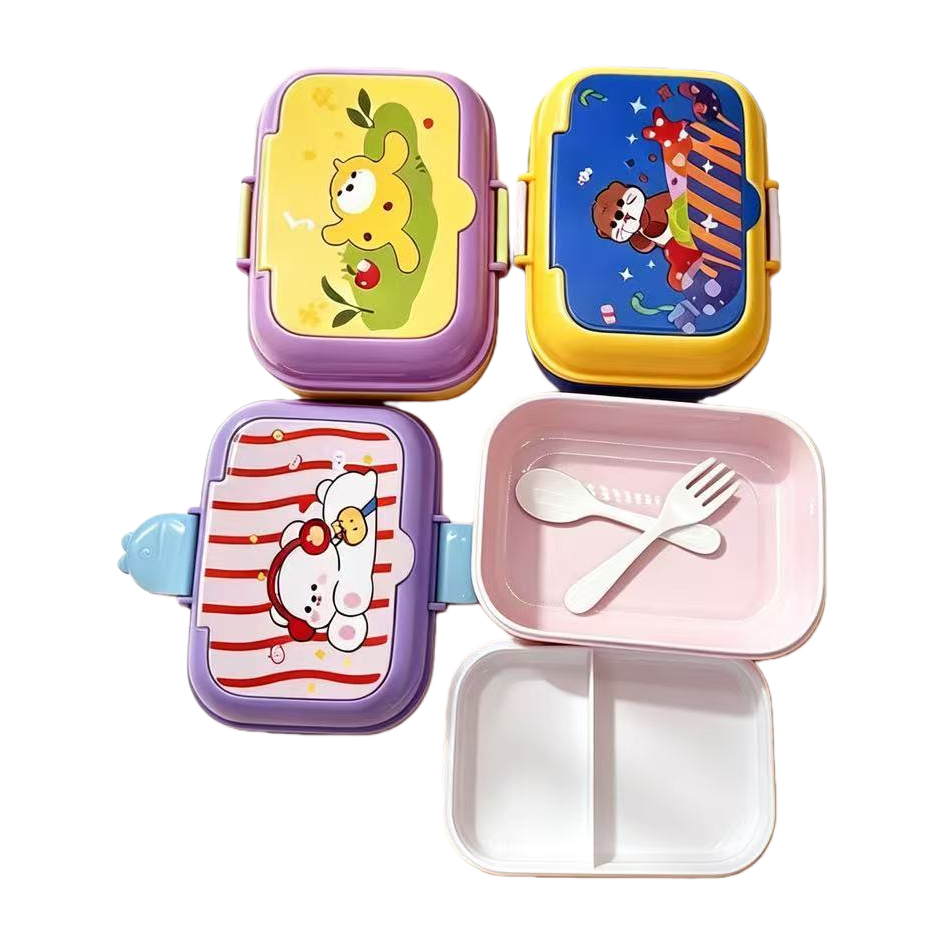 Multi-functional sealed food preservation box set, portable lunch box, kitchenware, heat-resistant plastic tableware storage box, student household