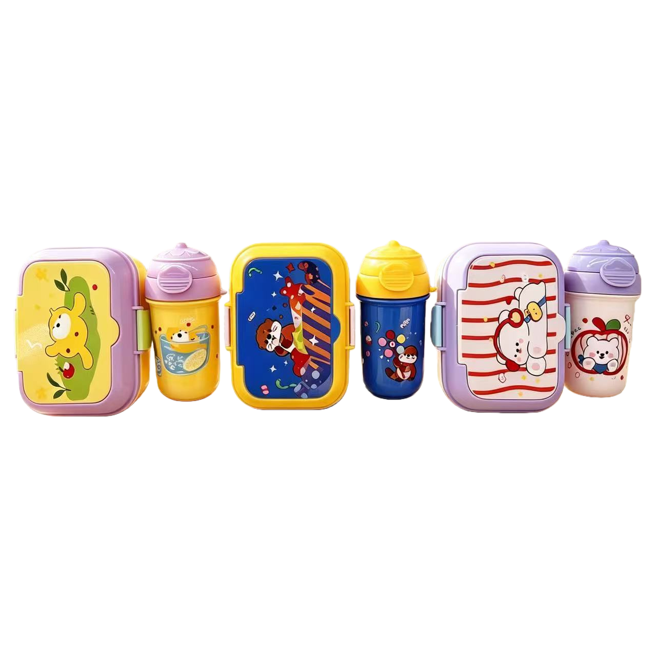 Multi-functional sealed and fresh-keeping lunch box, portable plastic lunch box, household with lid, student lunch box, plastic tableware details Picture