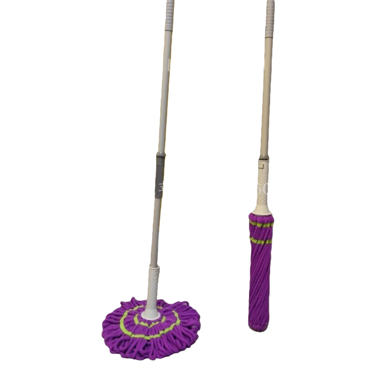 Multi-functional purple mop head, household rotating mop replacement head, dry and wet dual-purpose cleaning tool Item Picture
