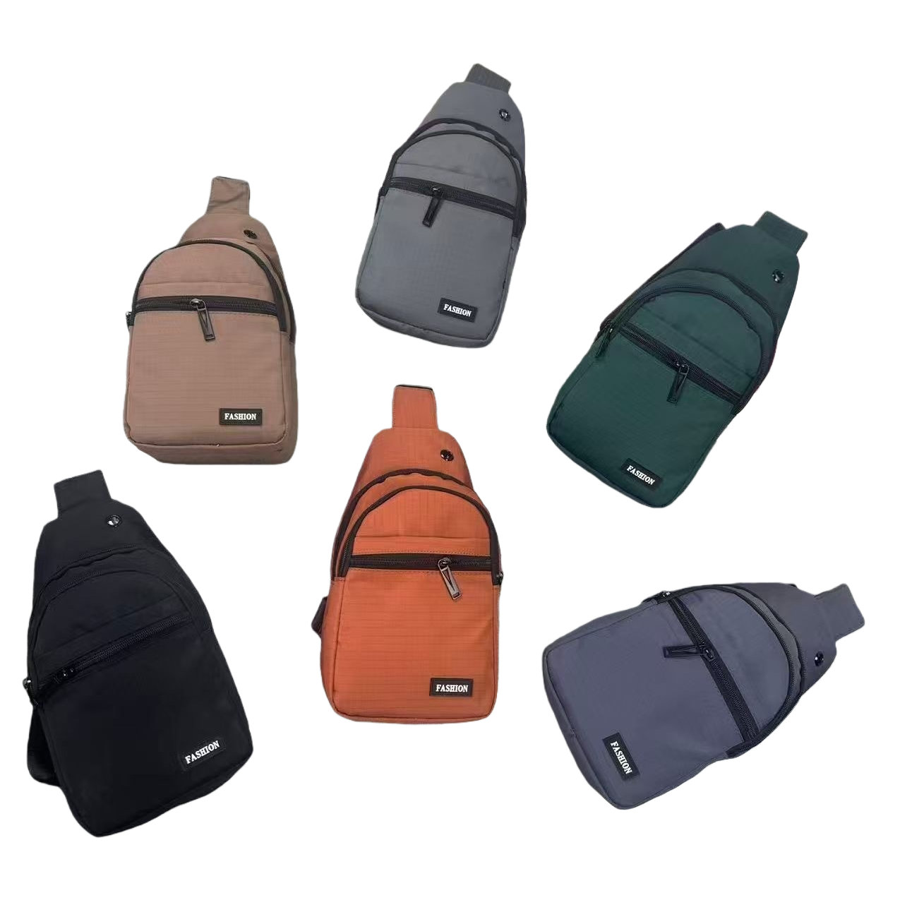 Colorido multifuncional casual bolsa de pecho tendencia deportiva versátil ligero bolsa pequeña unisex mochila de moda Item Picture
