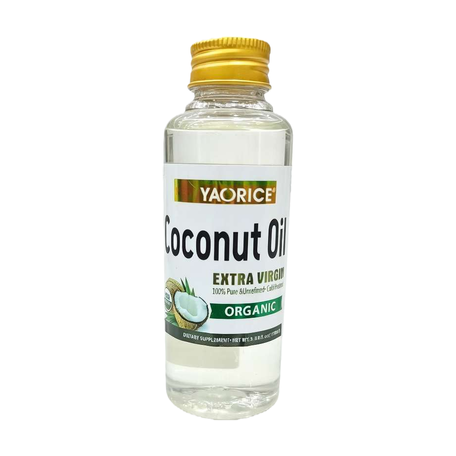 Aceite de coco orgánico de alta calidad botella de vidrio transparente embalaje tapa de oro cuidado de la piel aplicable natural y puro Item Picture