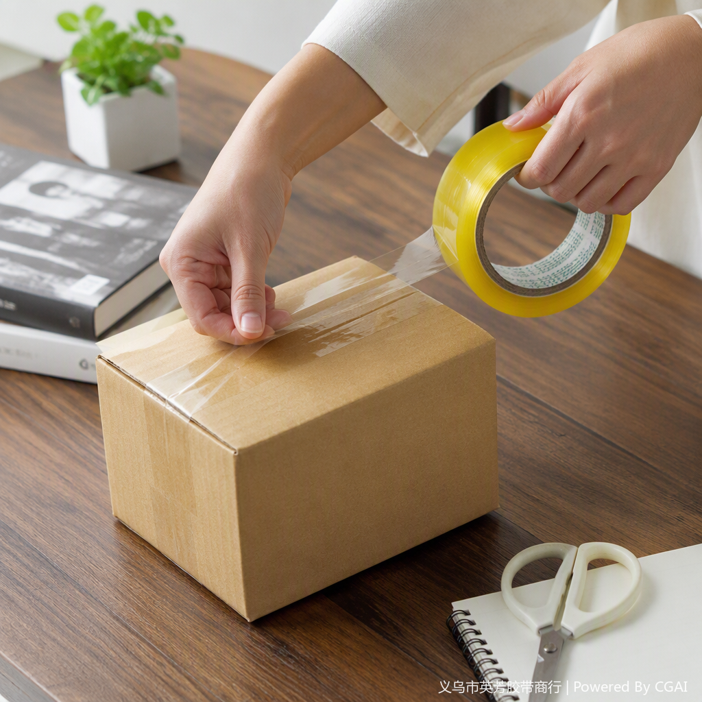 Tear-resistant transparent sealing tape, express packaging packing tape, logistics sealing thickened, durable for 50 meters