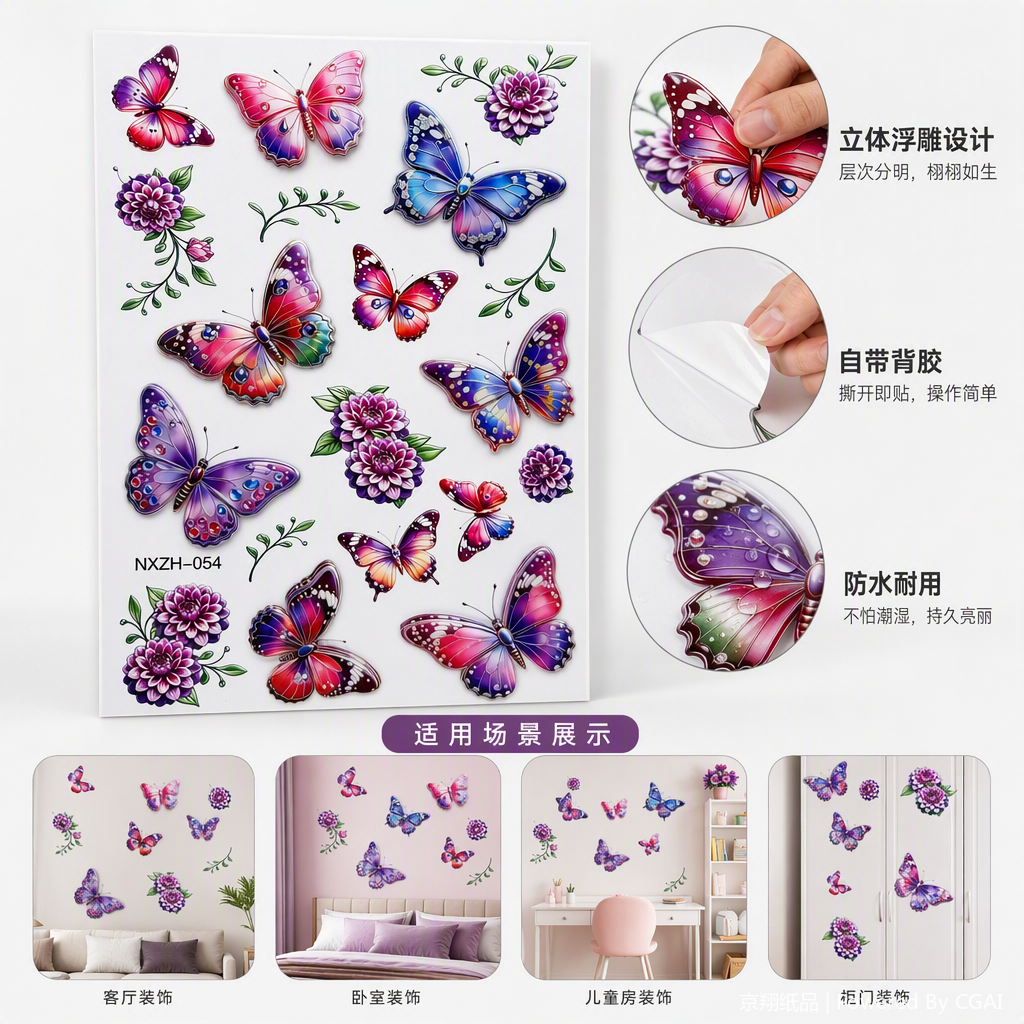 Pegatinas decorativas de pared creativas simples y modernas pegatinas de pared decorativas de pared pegatinas decorativas de pared details Picture