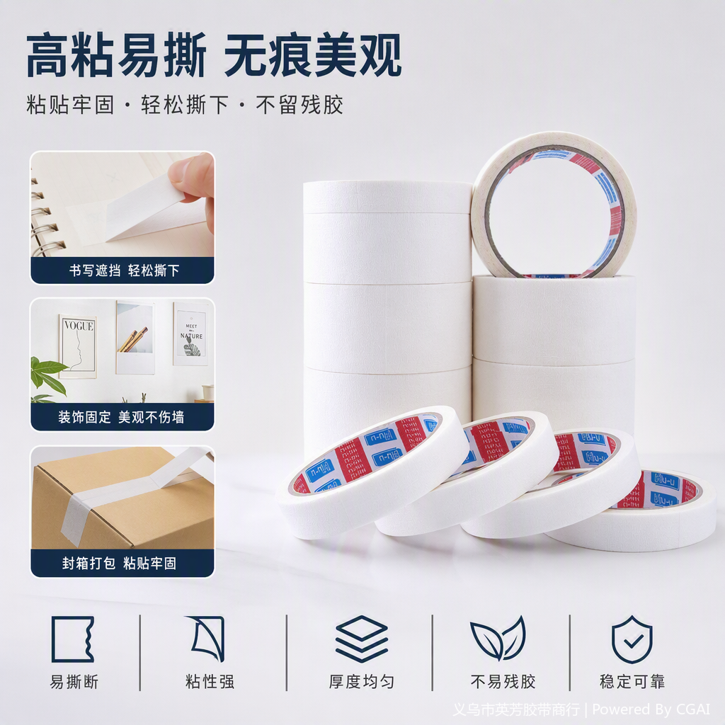 High-strength packaging tape for logistics packaging, tear-resistant and wear-resistant sealing tape, 50 meters thick and durable