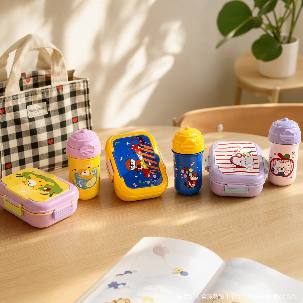 Multi-functional sealed and fresh-keeping lunch box, portable plastic lunch box, household with lid, student lunch box, plastic tableware Specification image