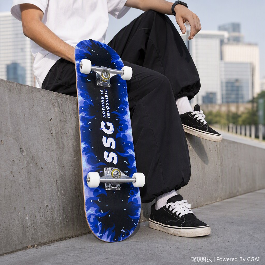 Colorful ice skates, roller skates, skateboards, vitality boards, sports equipment, adult and children's casual sliding shoes, sports shoes