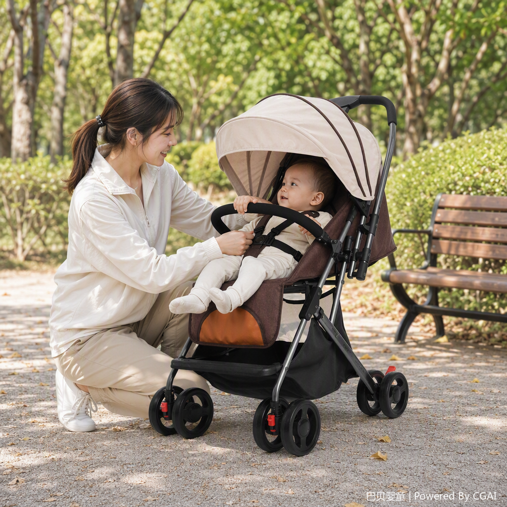 Multi-functional baby stroller, lightweight folding infant stroller, baby seat, baby stroller, stroller products Application Scenario