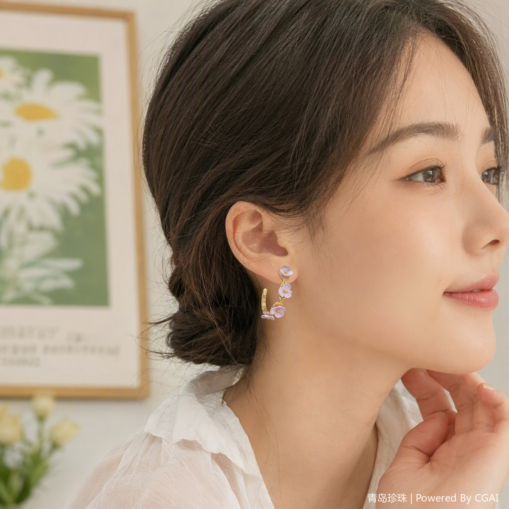Fashionable and simple metal tassel earrings, versatile earrings for women's charm, trendy and personalized earrings and accessories Specification image