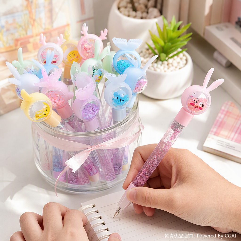 Multi-functional office cultural writing tools, multi-color pens, student signature pens, office supplies, stationery, creative pen types Application Scenario