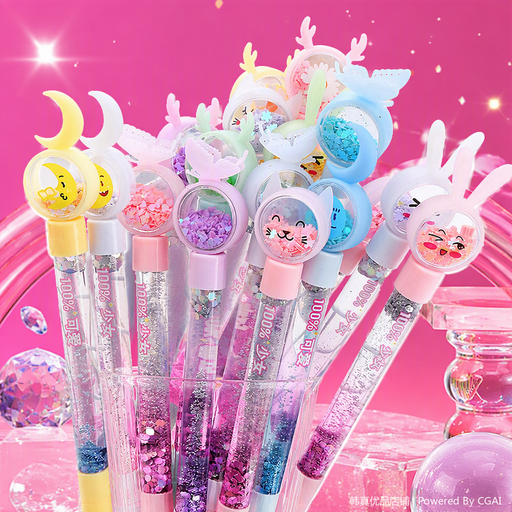 Multi-functional office cultural writing tools, multi-color pens, student signature pens, office supplies, stationery, creative pen types Specification image