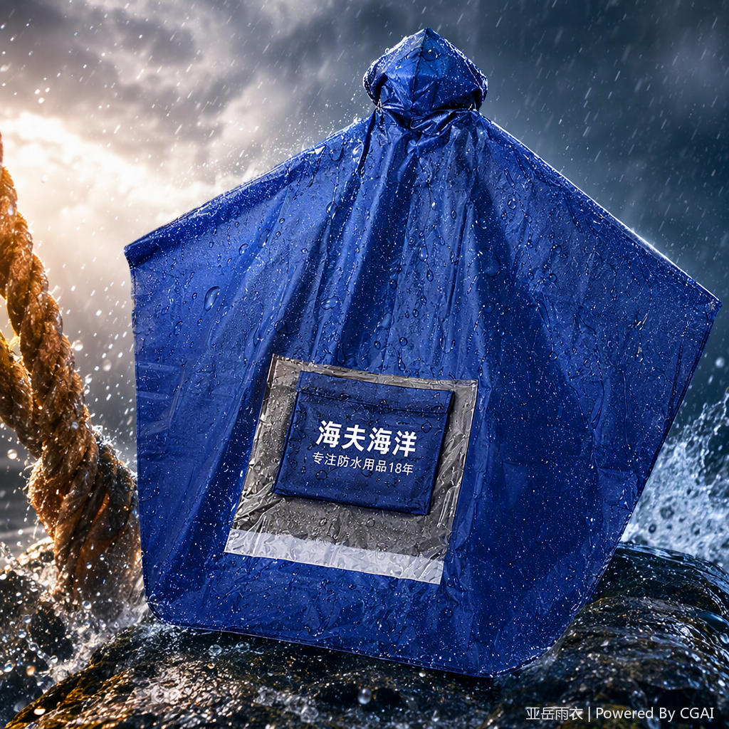 多功能连体雨衣防风遮阳防雨户外便携雨披防水防晒雨具男女款白底实物图