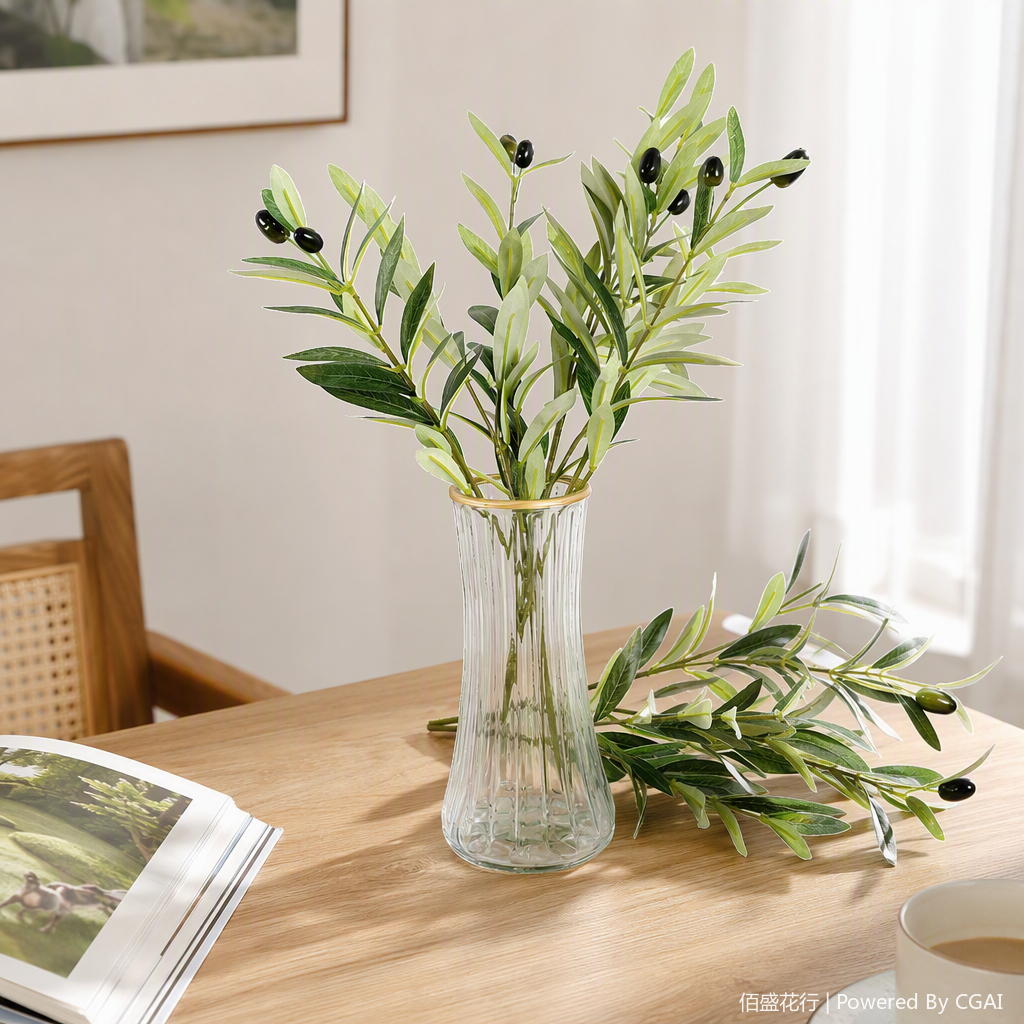 Creative and colorful glass vases, home decorations, living room ornaments, modern and simple flower arrangement containers, gift giving Specification image