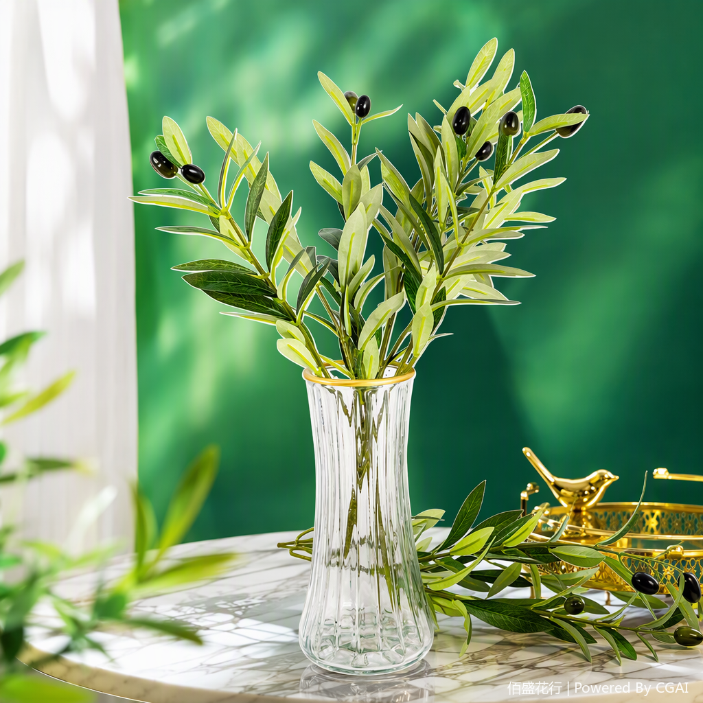 Creative and colorful glass vases, home decorations, living room ornaments, modern and simple flower arrangement containers, gift giving Item Picture