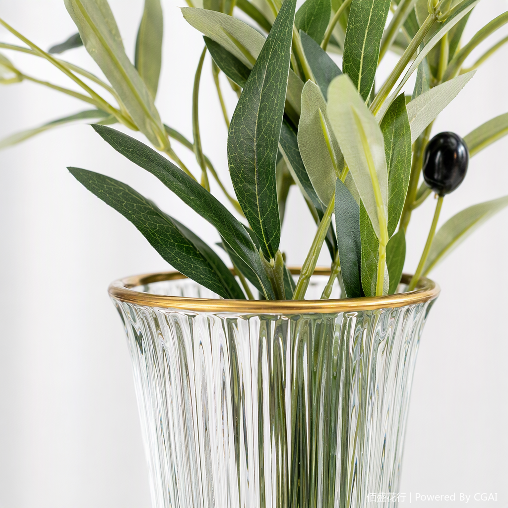 Creative and colorful glass vases, home decorations, living room ornaments, modern and simple flower arrangement containers, gift giving details Picture