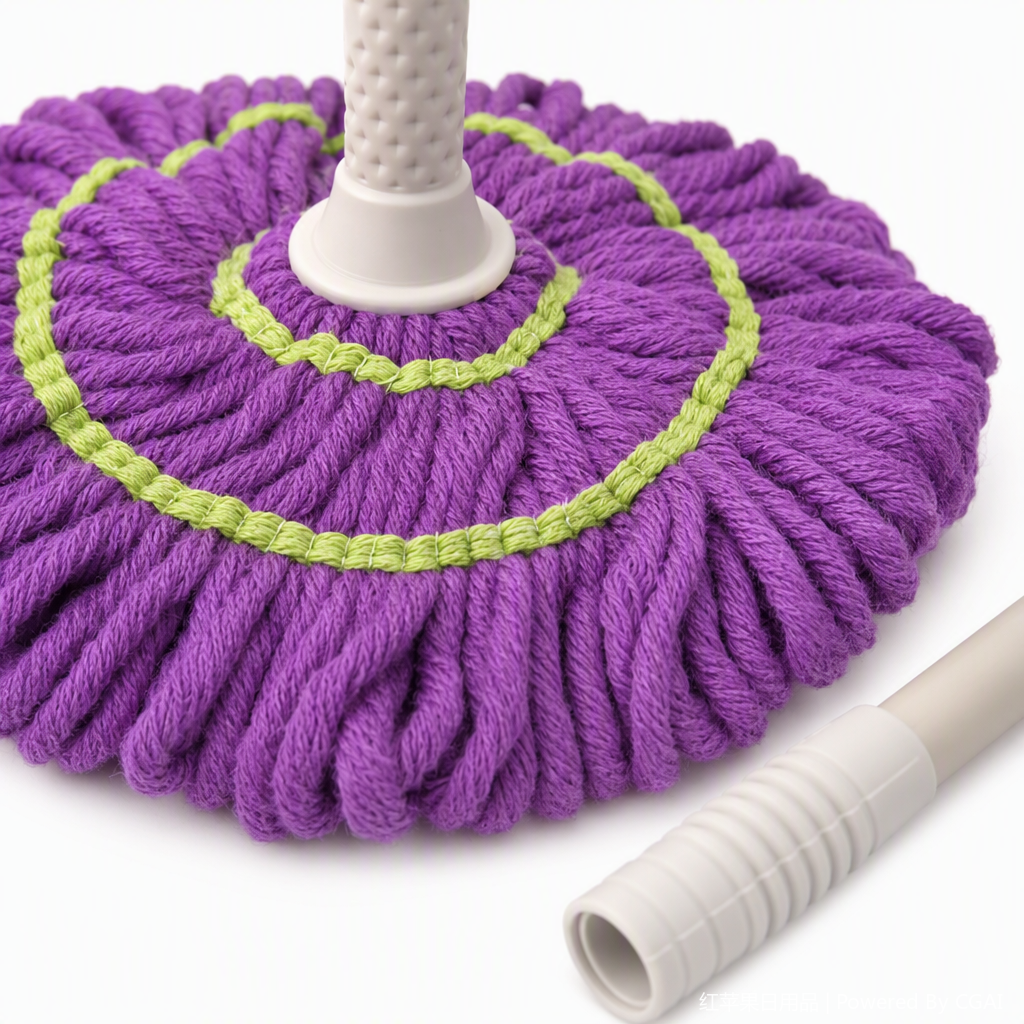 Multi-functional purple mop head, household rotating mop replacement head, dry and wet dual-purpose cleaning tool Application Scenario