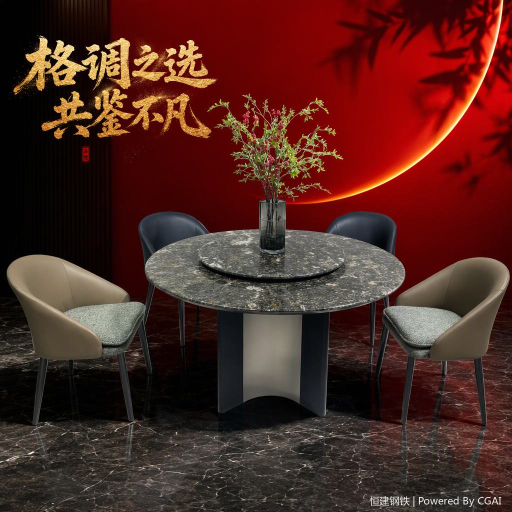 The modern and simple marble coffee table for the living room furniture combination is fashionable, practical and multi-functional, with a strong sense of design