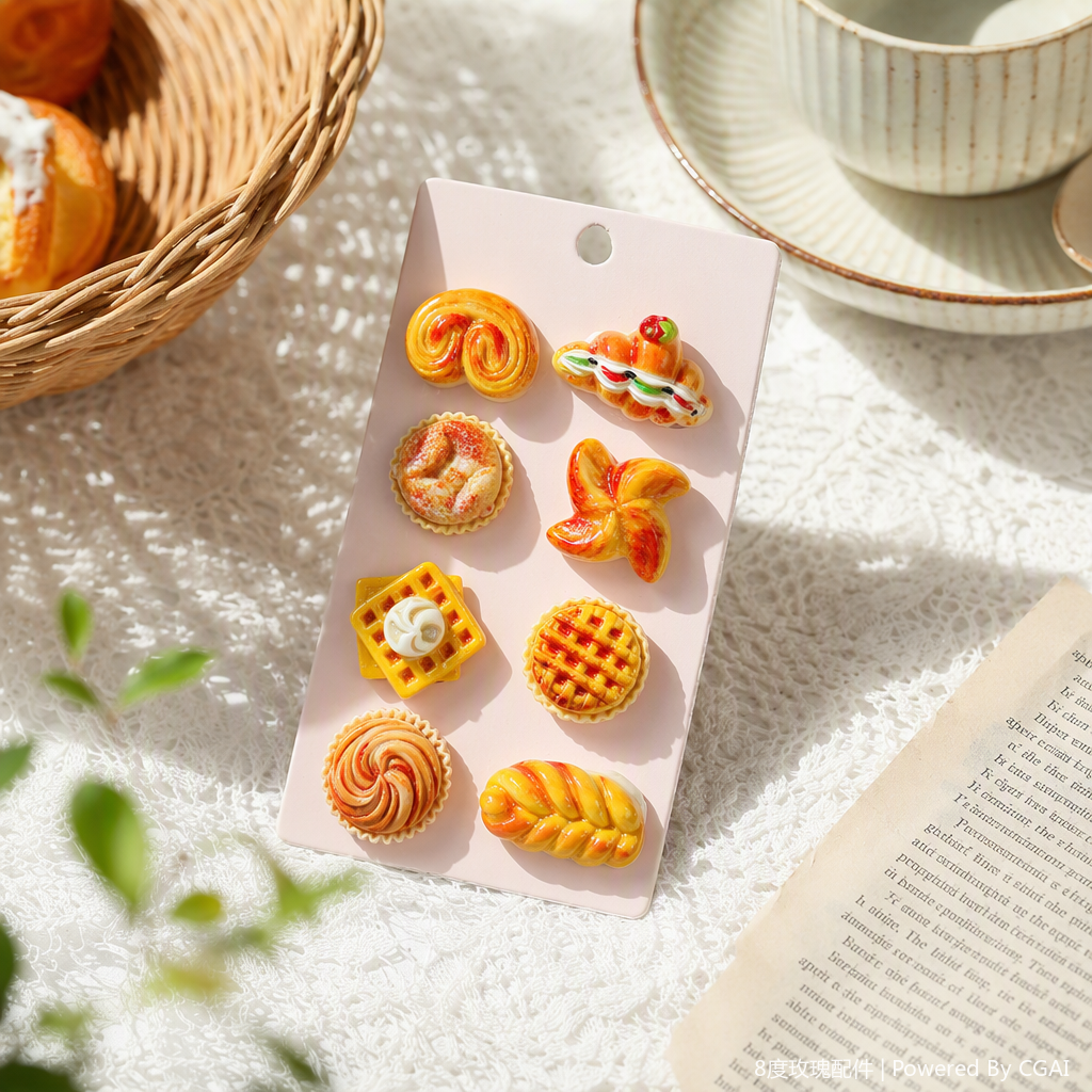 Creative and colorful dessert-shaped magnetic stickers for wall decoration, kitchen and refrigerator stickers, fun home decoration items details Picture