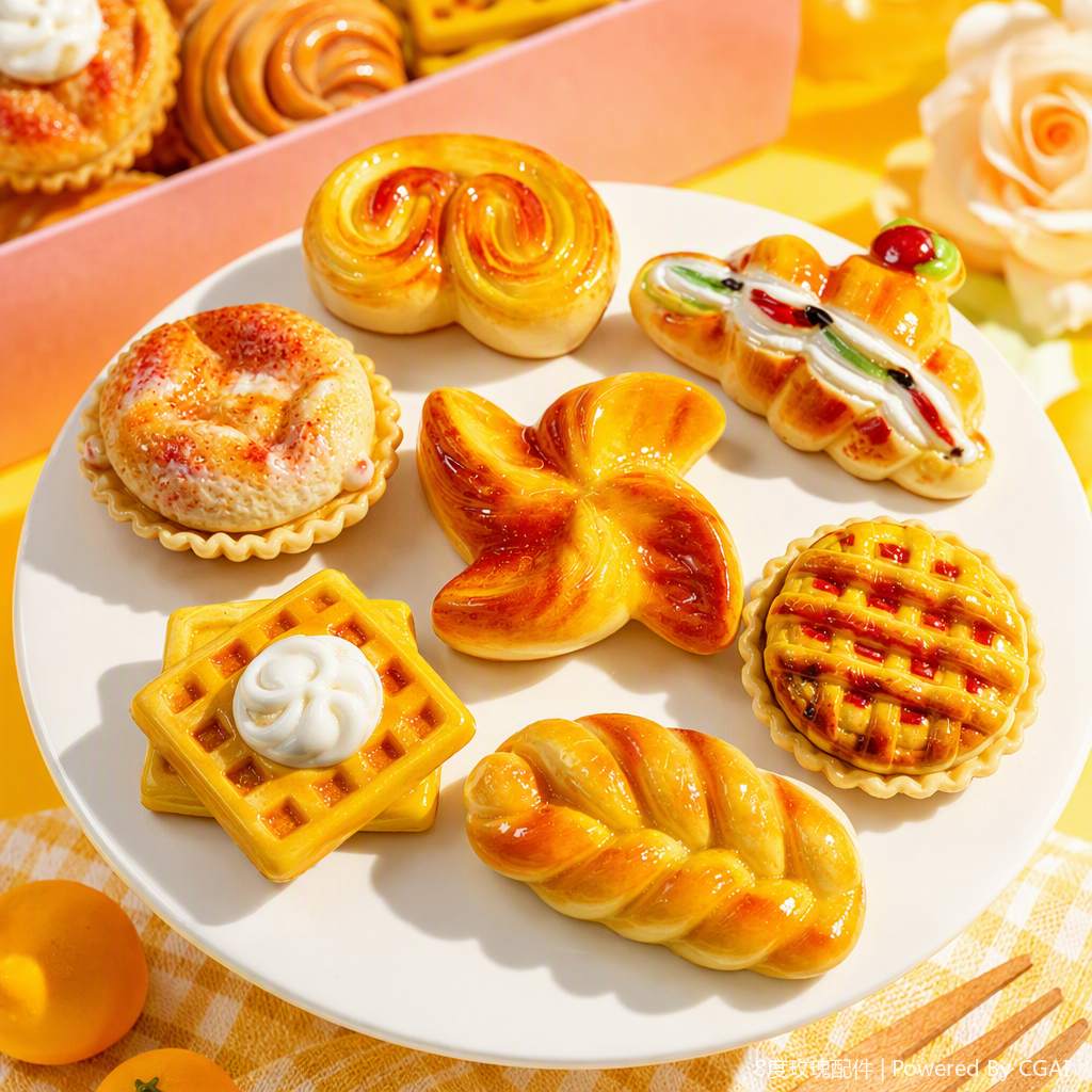 Creative and colorful dessert-shaped magnetic stickers for wall decoration, kitchen and refrigerator stickers, fun home decoration items Specification image