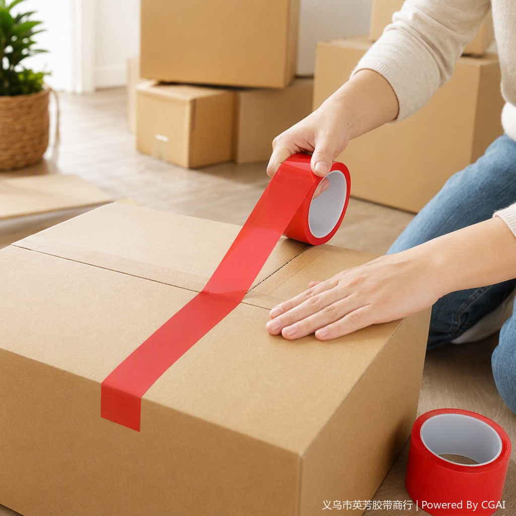 High-strength packaging tape, logistics packaging special tape, tear-resistant and wear-resistant sealing tape, 50-meter roll details Picture