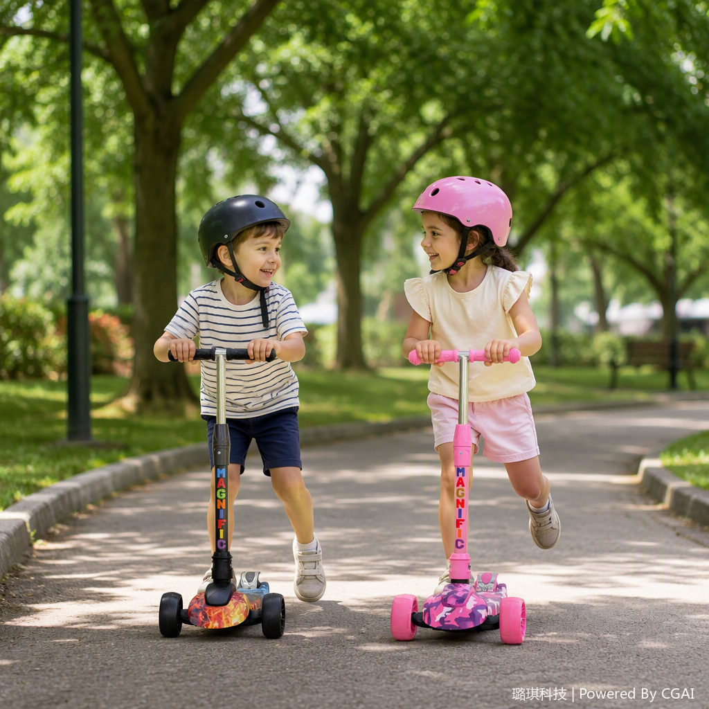 Multi-functional children's scooters, baby strollers, cribs, backrests, seats, multi-purpose children's toys, safe and durable details Picture