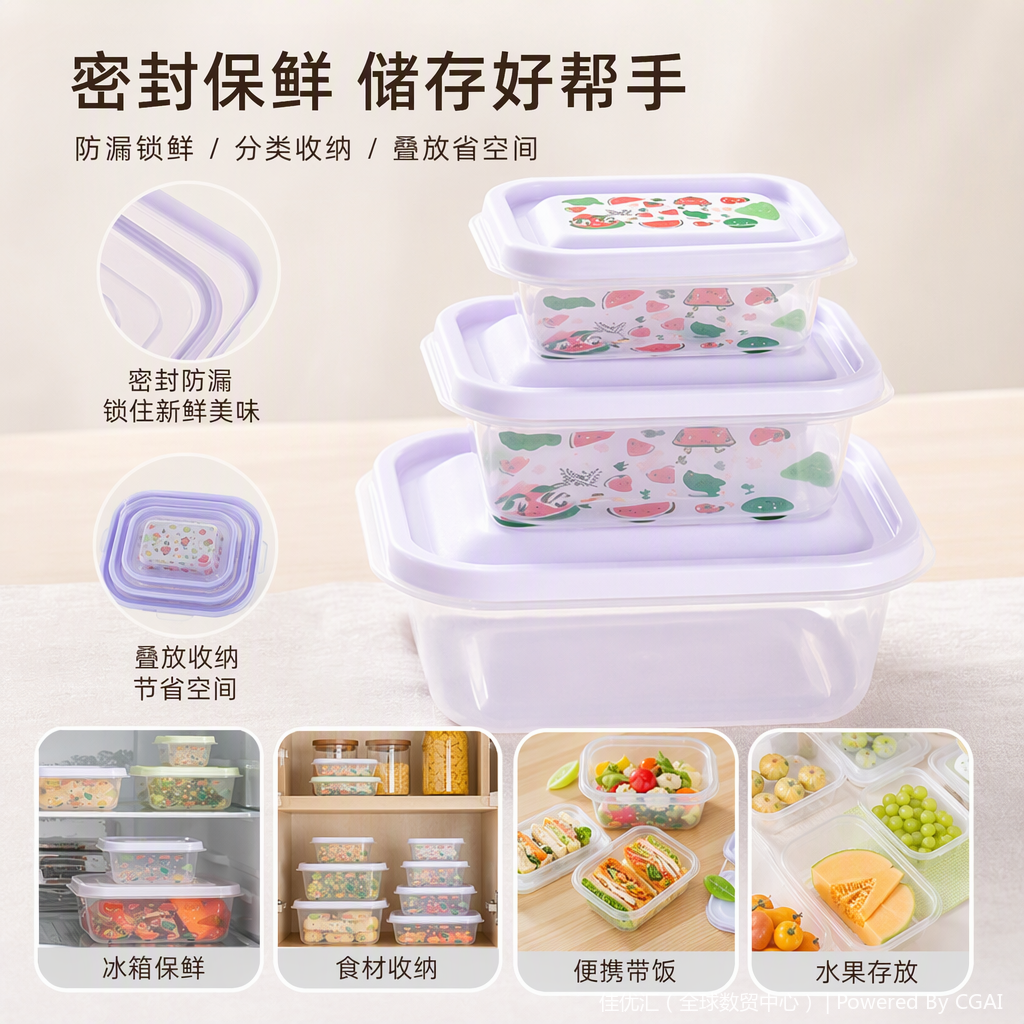Durable transparent plastic food bags, sealed packaging bags, household portable plastic bags, food storage bags