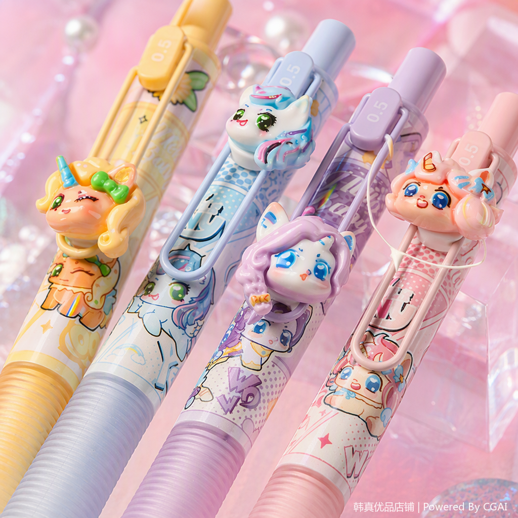 Multi-functional office cultural writing tools, multi-color pens, student office supplies, office stationery, creative pen types Item Picture